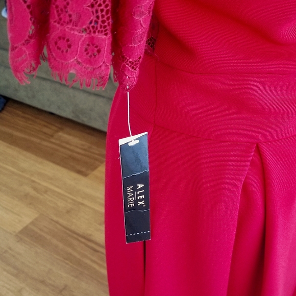 Alex Marie Red Dress Lace & Pockets❣️ - Picture 4 of 7